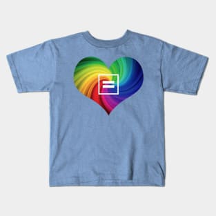 Rainbow Equality Heart Kids T-Shirt